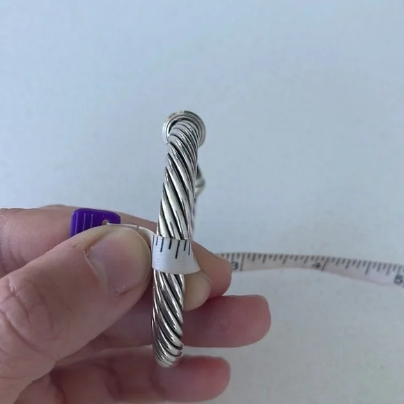 David Yurman cable classic bracelet Prasiolite & 14k yellow gold, 7mm